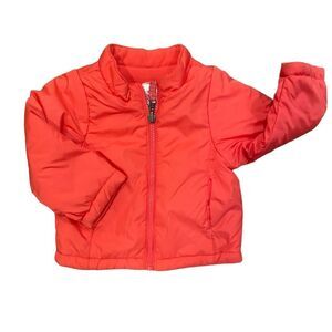 Windbreaker Hooded Jacket Coral Color Size 12 Months